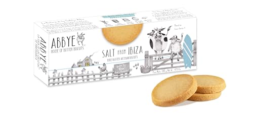 Abbye Galletas Artesanas de Mantequilla (140 g (Paquete de 1), Sal de Ibiza)