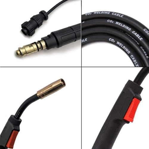 Antorcha de repuesto MIG 180A con cable de 15 pies y puntas de contacto 7
