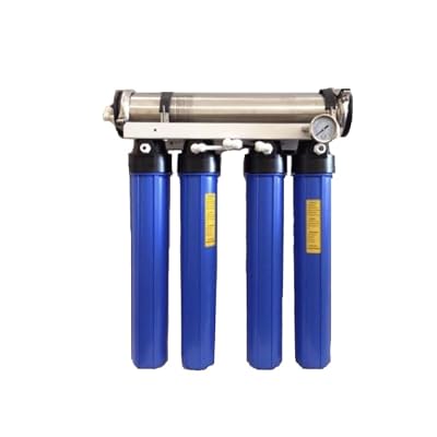 LiquaGen Shark 4-Stage RO/DI Commercial-Grade Reverse Osmosis Water Filtration System – for Aquarium, Reef, Marine, Coral, Lab, and Pet Store Use – Produces 0 PPM Ultra-Pure Water (600 GPD)