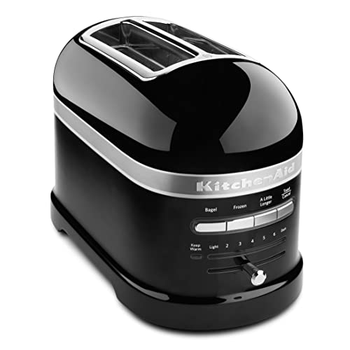 KitchenAid 2 Slice Pro Line Automatic Toaster with Extra Wide Slots KMT2203OB, Onyx Black