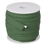 QUARKZMAN Schrägband Paspelband 1,5 cm 23 m Baumwolle Olivgrün