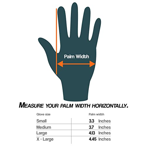 L3VEL3 Orange Nitrile Gloves, Delivers Outstanding Protection, Puncture and Chemical Resistant, Touchscreen Compatible - Image 4