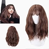 Rubyonly Adjustable Size Movie Brown Wavy Curly Synthetic Hair Cosplay Wigs Must Have Ideal for Cosplay and Costume