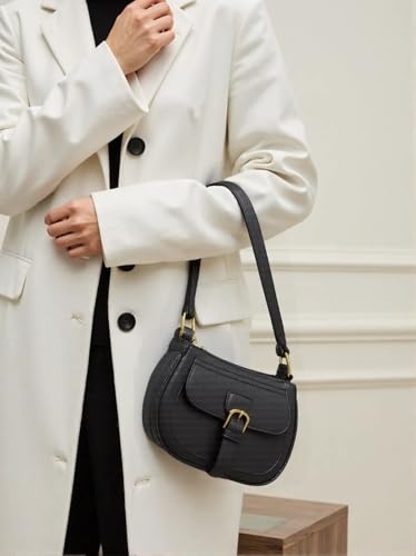 Image of Hobo Shoulder Bag for Women Cute Clutch Ladies Leather Handbags Underarm Purse
