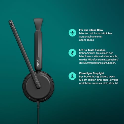 Epos Impact 460 Headset mit USB-C und USB-A Anschlüssen
