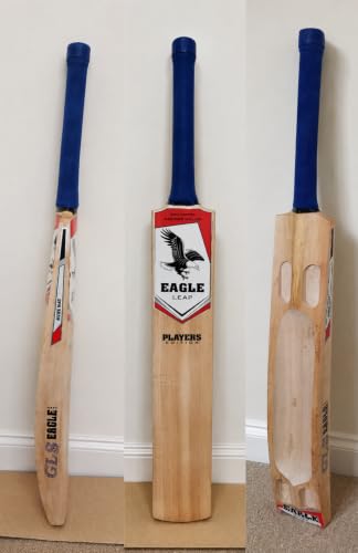 Image of Eagle Leap Super Premium Kasxhmir Willow Doulbe Blade Diamond Scoop Hard Tennis Ball Cricket bat|Light Weight (Blade Thickness 50-60MM) (ELSPX KWDBDS)