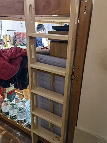 Échelle en bois pour lit robuste et durable, finition premium pour chambre et mezzanine - 4