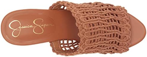 Jessica Simpson Shelbie 3 Women's Caged Platform Slide Sandals Brown 10 | Image 4