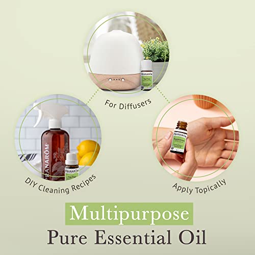 Pranarom - Top 3 Essential Oil Kit (3-Pack Of 5Ml) - Lavender, Tea Tree, And Peppermint Essential Oils - 100% Pure Essential Oil | Usda And Ecocert Certified Organic #TOP3