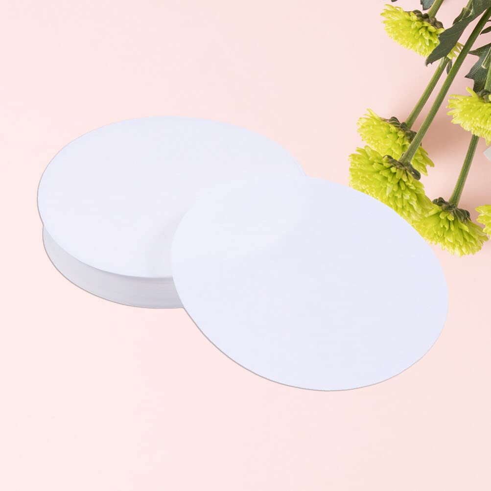 jojofuny 200pezzi Filtro di Carta Dischi per Laboratorio Carta da Filtro Qualitativa Flusso Medio Diametro per Separazione di Precipitati Grossolani e Gelatinosi