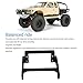RC Servo Mount, Aluminum Alloy Balanced Driving Stable RC Crawler Secure Servo Mount Replacement for SCX10 II 1/10 RC Cars (Black)