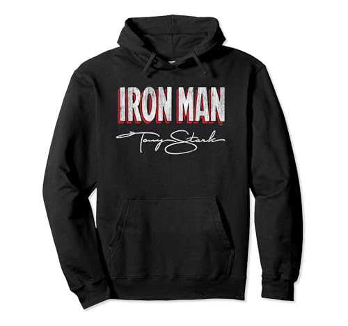 Marvel Comics Iron Man Aka Tony Stark Sudadera con Capucha