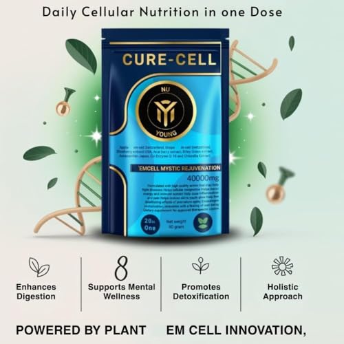 Image of NUYOUNG CURE-CELL 40000MG Nutraceutical Supplement Formulated in Singapore 20 Sachet x 2000mg IMPORTED (Pack of 1)