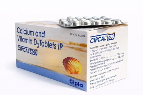 Image of Cipcal-500 Calcium with Vitamin D3 Tablets | Bone & Joint Health Supplement | 75 Tablets