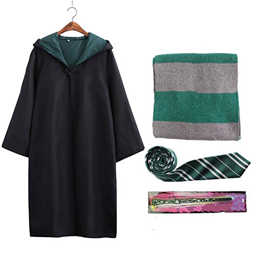 Wizard Cloak Robe Wand Tie Scarf Disfraces de Halloween Disfraces de Halloween Disfraces de...