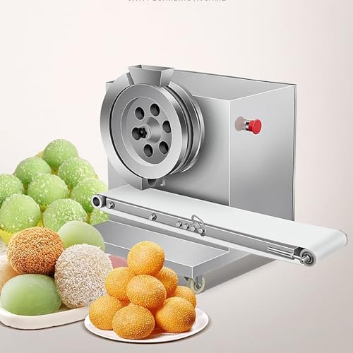 2-5cm Milk Tea Pearl Making Machine, Cassava Ball Maker Machine with Conveyor and Stop Button Design, Uniform Size and Smooth Delicate, 0-90 Pieces/min Output, Q Elastic Taste, for Tapioca B(3 cm