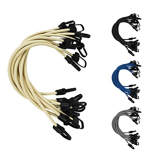 Linxor ® Lot de 10 tendeurs sandows sécurisés et normés - 4 Coloris