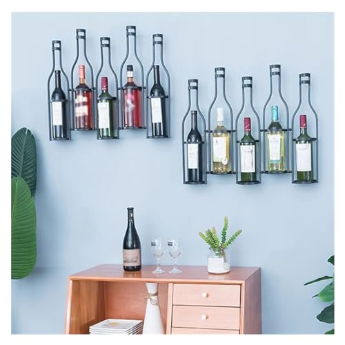Soporte para botellas de vino metálico 50.5x10x53 cm miniatura 6