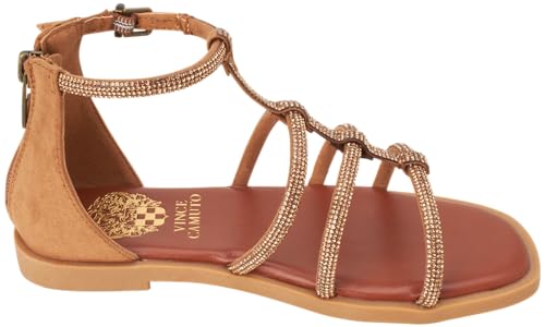 Vince Camuto Girls' Sandals - Strappy Glitter Slides Gladiator Sandals - Cute Open Toe Summer Dress Shoes For Girls thumb #2