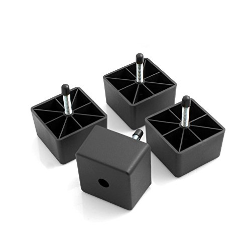 Design61 4er Set Sofa Füße Kunststoff Möbelgleiter Möbeluntersetzer...