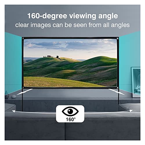 Pantalla portátil para proyector 100-120 pulgadas 16:9 miniatura 4