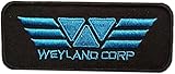 Alien Sci Fi Weyland Yutani Blue 3.5 Inches Wide Embroidered Hook and Loop Patch