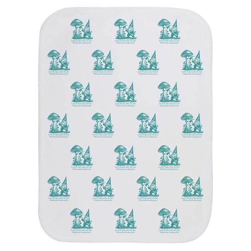 Azeeda 'Mushroom Lumberjack Gnome' Baby Burp/Wash Cloth (BC00035002)