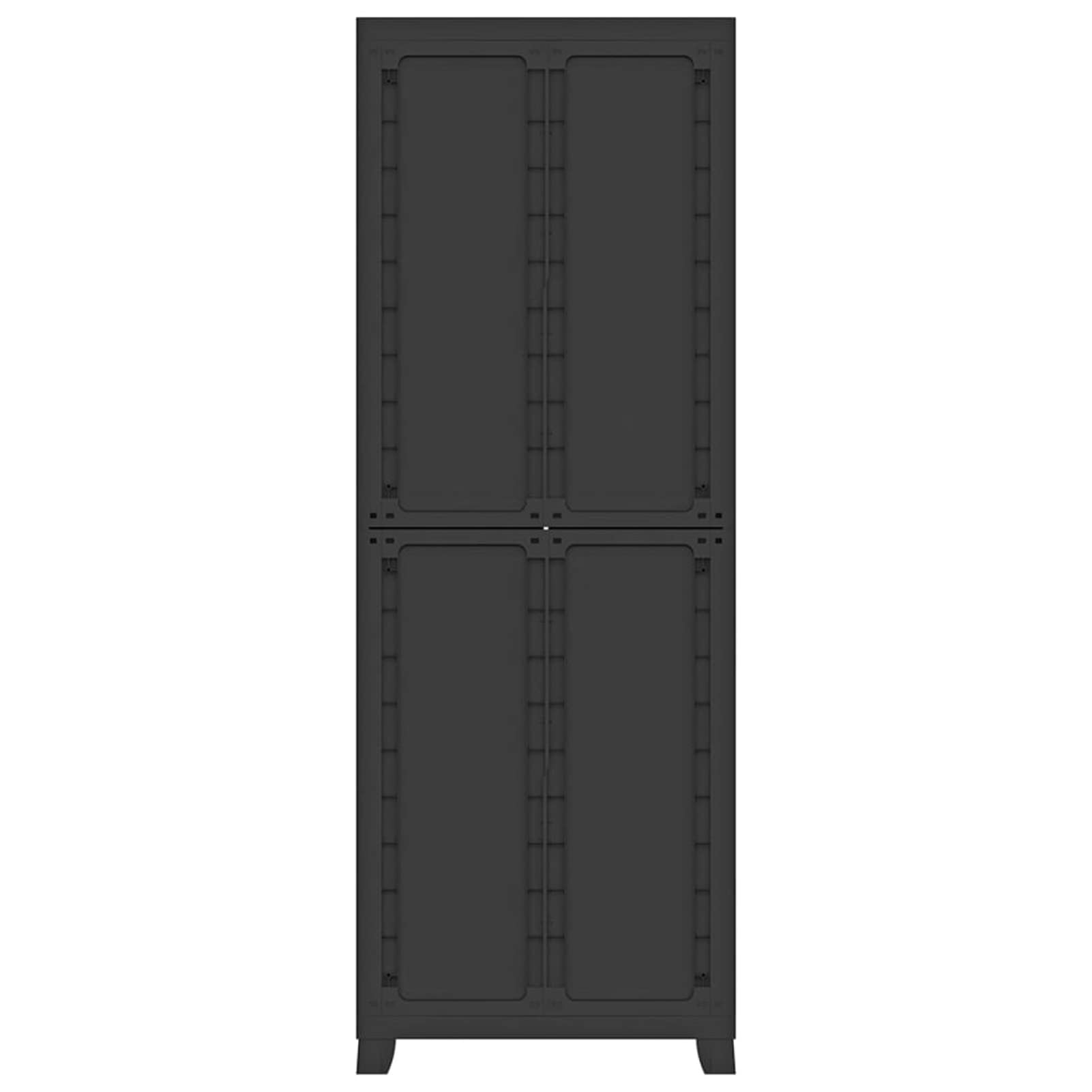 Leepesx Armario de plástico, Armario Jardin Exterior, Armario Escobero Exterior, Armario Terraza, 65x45x181 cm