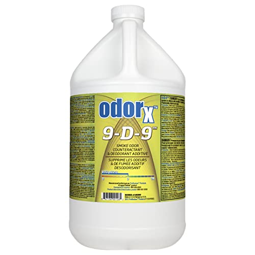 ODORx 9-D-9 Professional Smoke Odor Counteractant and Deodorizer, Odor Remover for Smoke Damaged Job Sites, 1 Gal Bottle