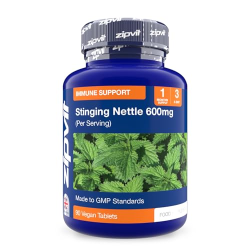Zipvit Stinging Nettle 600mg, 200mg Per Tablet, 90 High Strength Vegetarian Tablets, Potent Antioxidant