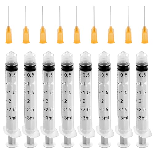 15 Piezas Jeringas 3ml, Jeringuilla Con Aguja, Jeringas De Plástico, Jeringas Medidoras, Jeringas Dispensación Líquidos, Para Experimentos, Dispensación, Medición De Líquidos, Alimentación De Mascotas