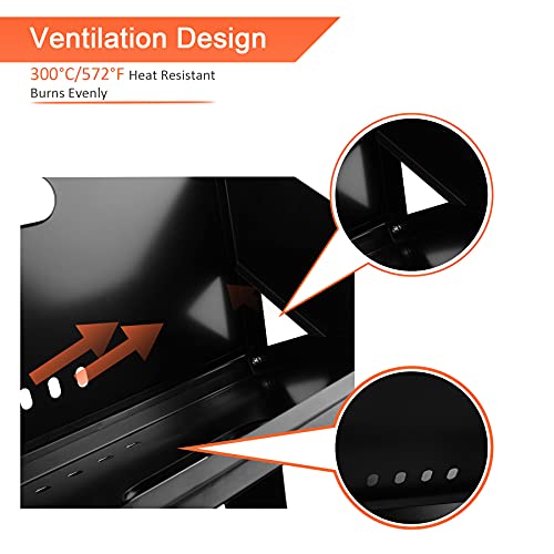 Yssoa 20” Portable Grill Charcoal Barbecue Grill, Folding Grill Notebook Shape, Detachable Collapsible, Mini Tabletop Camping Grill Bbq, Black #TOP4