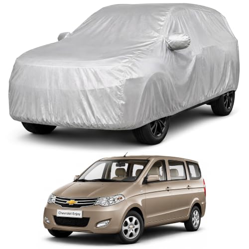 Image of Autofact Car Body Cover Compatible with Enjoy | Custom Fit Car Cover | 100% Water-Resistant| Triple-Stitched Lightweight Fabric | Dustproof | Indoor & Outdoor Use | Elastic Bottom