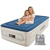 VOSSER Twin Air Mattress with Built-in Pump,Fast & Easy Inflation/Deflation Inflatable Mattress, Foldable Blow Up Mattress with Storage Bag, Inflatable Bed for Home, Camping & Guests