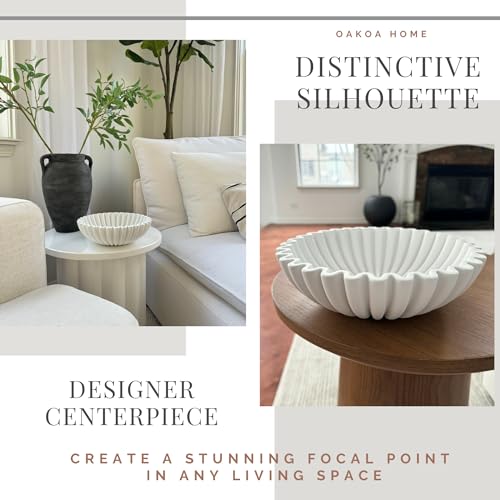 Oakoa Concrete Large Decorative Bowl thumb #5