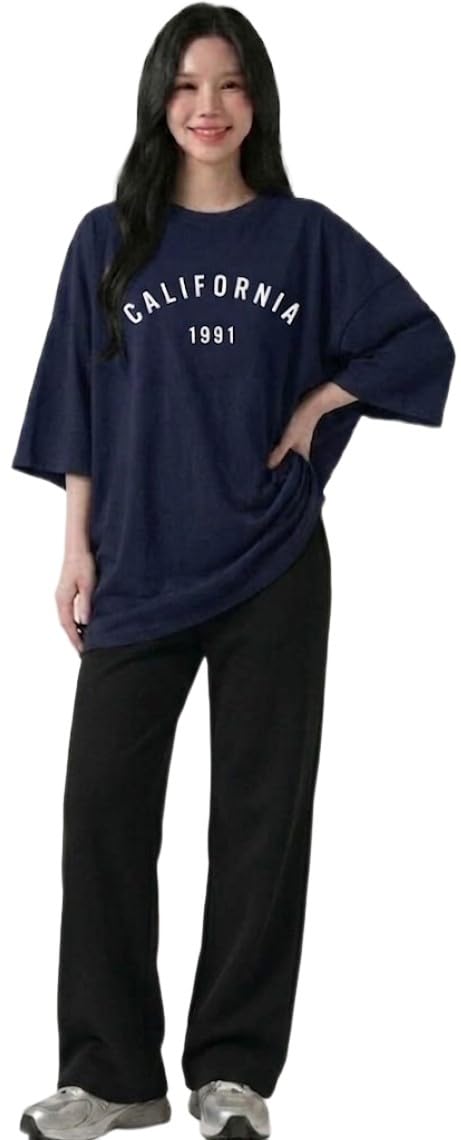 irana Women Oversized T-Shirt and Lower Set TrackSuit for Women | Oversize Baggy Loose Fit T-Shirt with Joggers Track Pants |Printed Oversize Top with Lower Combo Set-picture-45