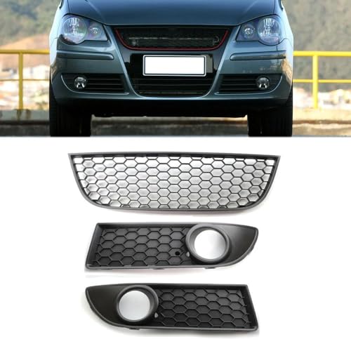 Rejilla delantera central para reparar el parachoques dañado de VW Polo MK4 2