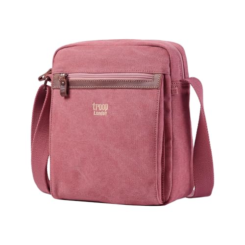 Sac bandoulière en toile rose Troop London TRP0218 idéal pour vos balades