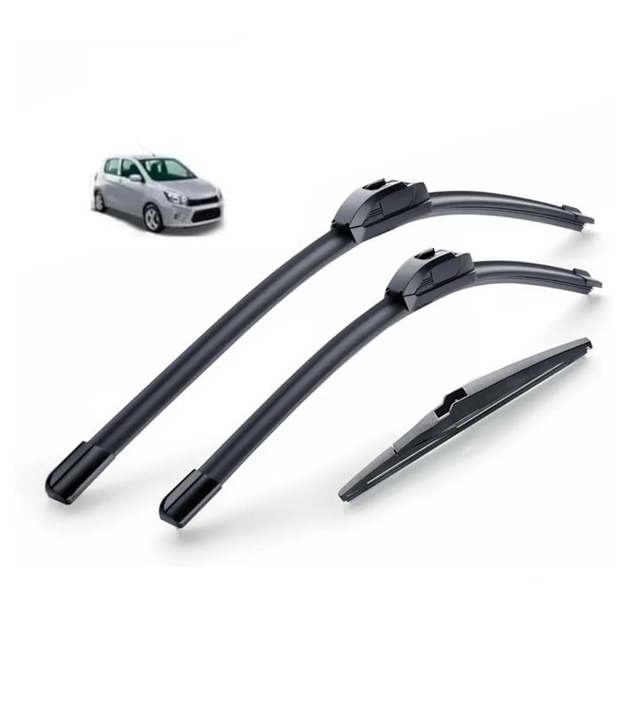 Image of AWB 21 inch+14 inch Frameless /Soft Wiper Blades with 12 inch Rear Specific Wiper Blade Replacement Set for Maruti Celerio(Set of 3)