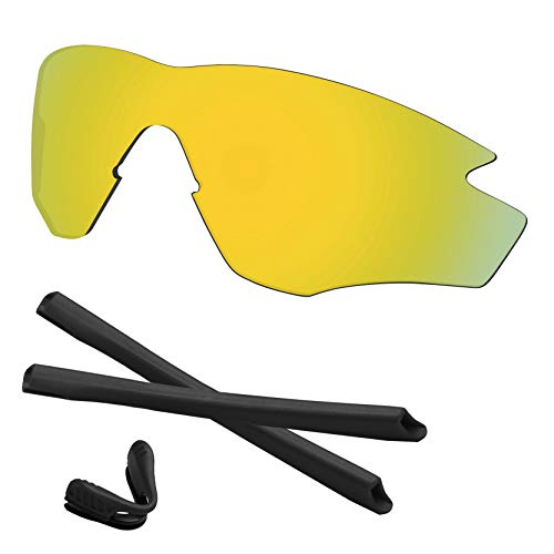 Image of M2 Frame XL Lenses & Rubber Kits Replacement for Oakley Sunglass OO9343 Polarized