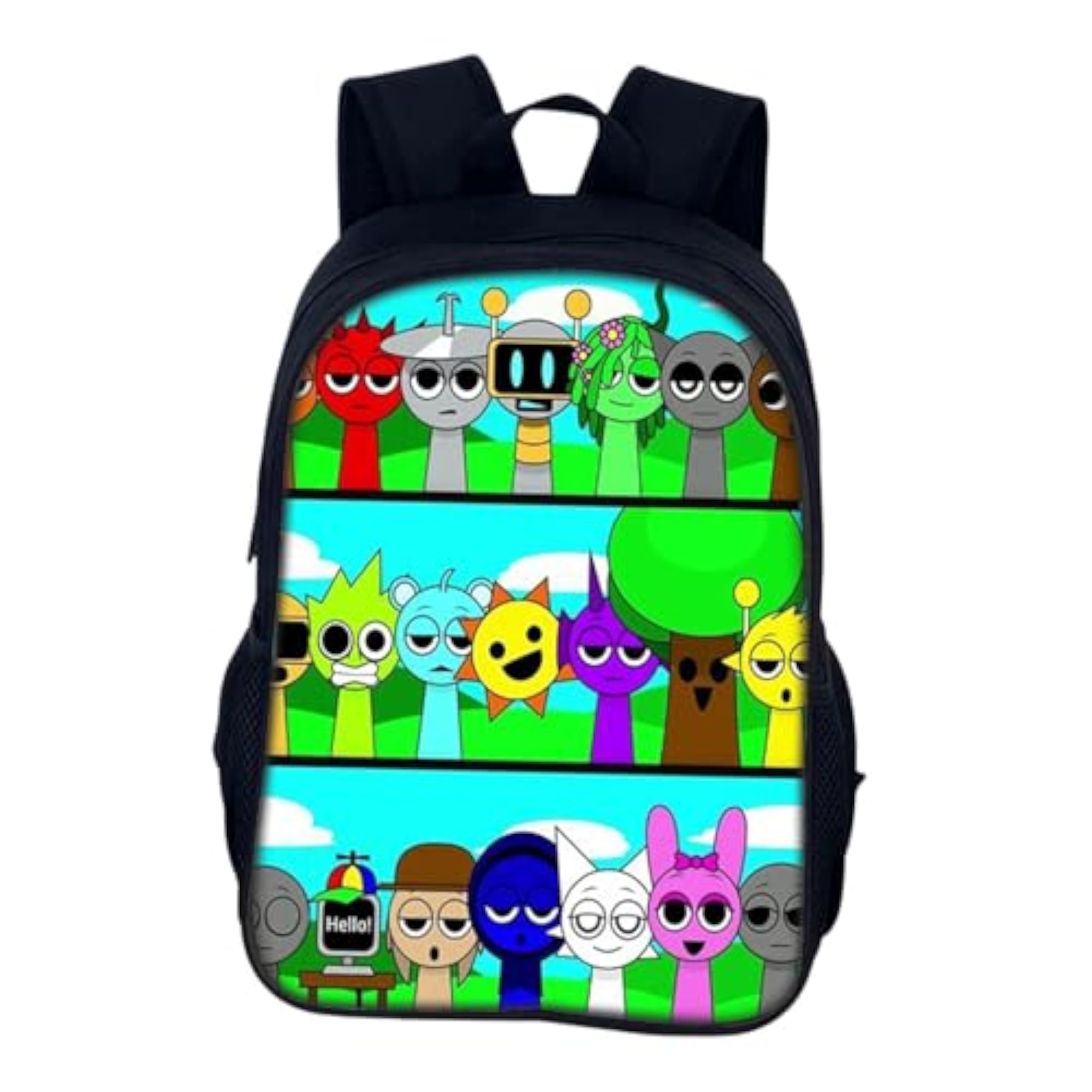 Kids Anime Shoulder Backpack, Travel Bag for Students