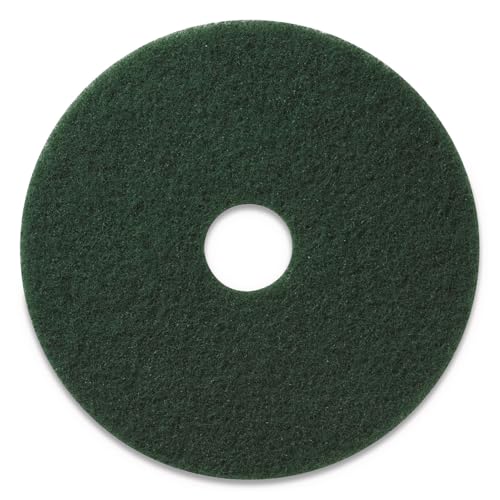 Americo 400317 Scrubbing Pads, 17-Inch Diameter, Green, 5/CT