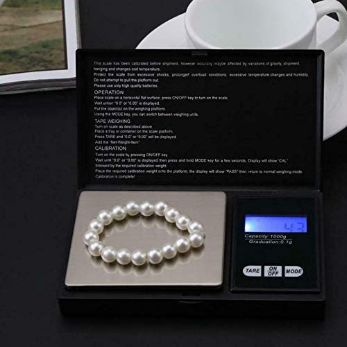 Báscula digital Pocket 1000g x 0.1g para joyería miniatura 6