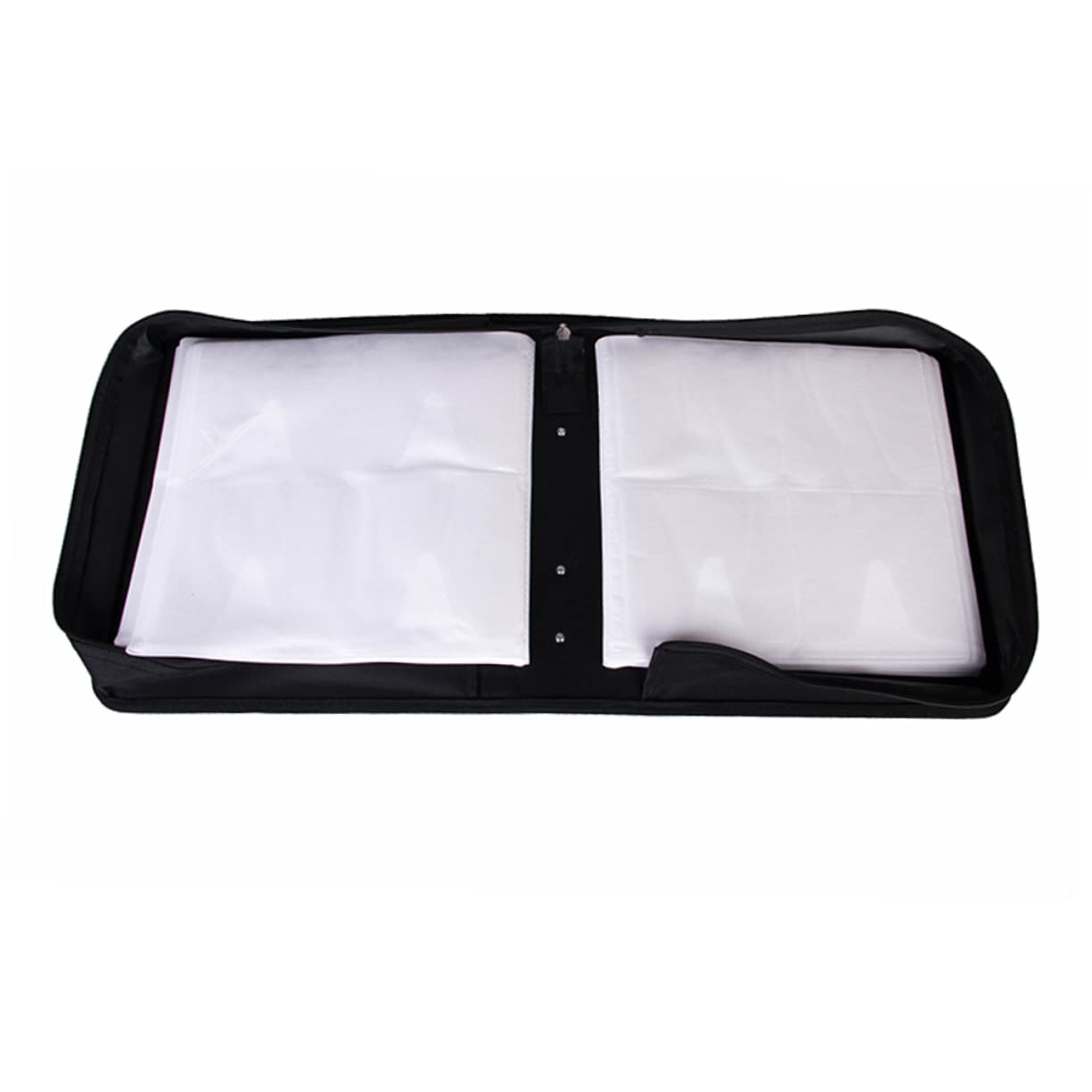 iplusmile Custodia per CD e Dvd da Slot Borsa Portatile in Pelle Pu per Riporre CD e Dvd Cerniera Scorrevole Facile da Usare