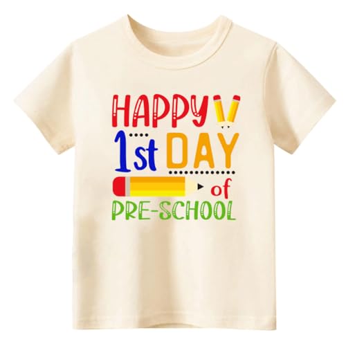 Back to School Shirt for Toddler First Day of Pre-K Shirt for Boys & Girls, Preschool T-Shirt 2T-5T