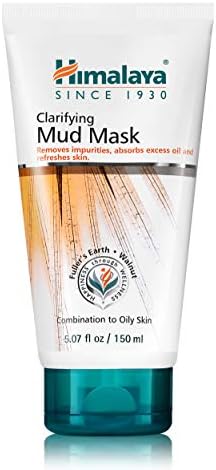 Himalaya Clarifying Mud Mask for Purifying & Deep Cleaning, to Hydrate & Rejuvenate Tired Skin, 5.07 oz