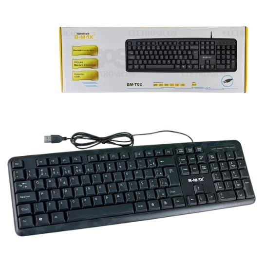 Teclado Usb Com Fio Padrão B-max Bm-t02 Ergonômico E Rápido