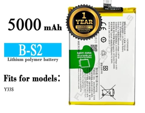 Image of B-S2 Battery for Vivo Y33S V2109 Battery with 1 Year Warranty**** (P50)