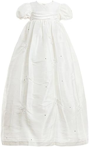 Michealboy Baby Girl Special Occasion 2PCS Christening Baptism Gowns Girls Hollow Long Dress