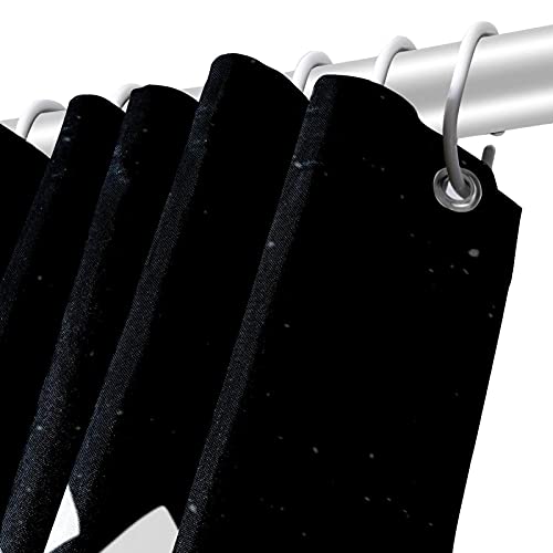 Rideau de douche noir de qualité supérieure, dimensions 168x183 cm - 6